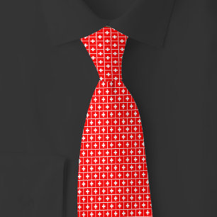 Corbata Patrón de ladrillo de la bandera de Suiza
