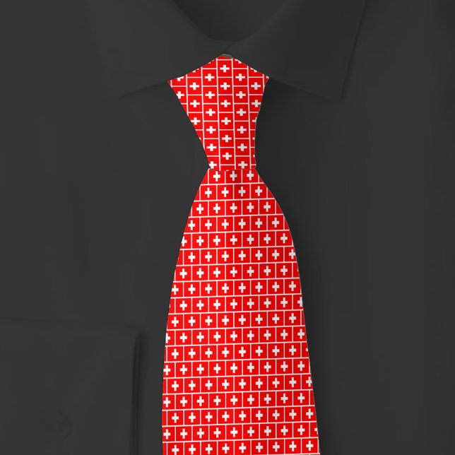 Corbata Patrón de ladrillo de la bandera de Suiza (Subido por el creador)