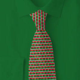 Corbata Patrón de ladrillo de la bandera de Vanuatu