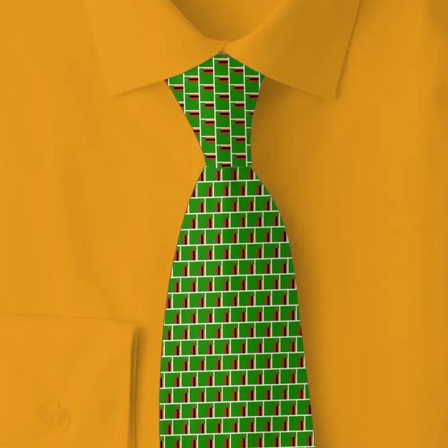Corbata Patrón de ladrillo de la bandera de Zambia (Subido por el creador)