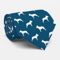 Patrón de las siluetas de Boston Terrier azul y bl