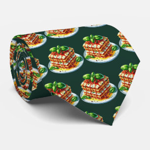 Corbata Patrón de lasaña de azulejos genial comida italian