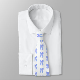 Corbata Patrón de lazo azul