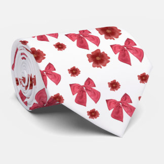 Corbata patrón de lazo rojo