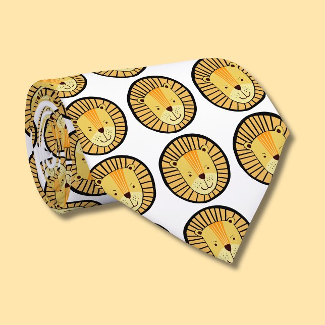 Corbata Patrón de león (Lion pattern tie)