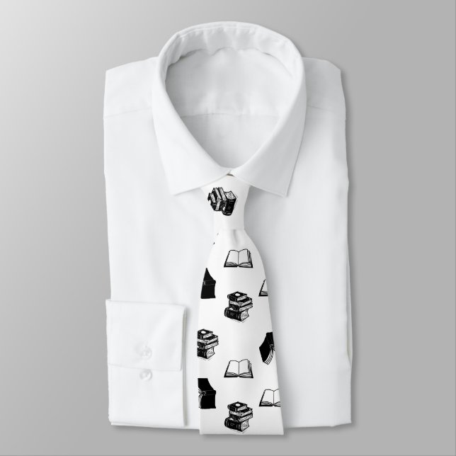 Corbata Patrón de libros bibliofilia moderna (Atado)