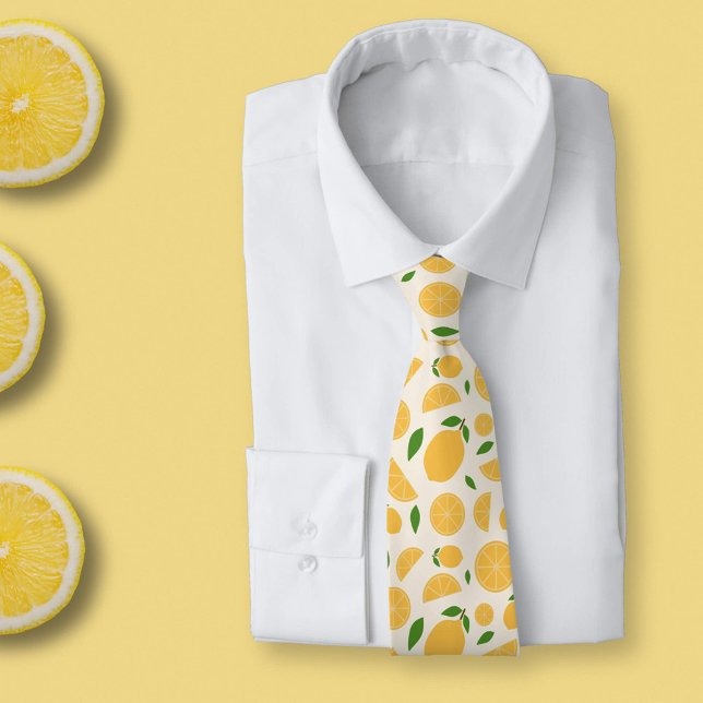 Corbata Patrón de limón (Lemon Pattern Neck Tie)