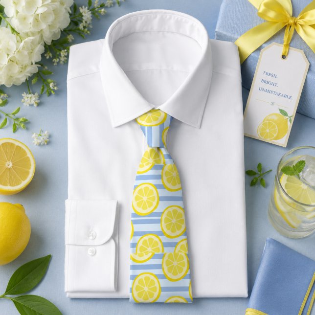 Corbata patrón de limón cítrico (Subido por el creador)