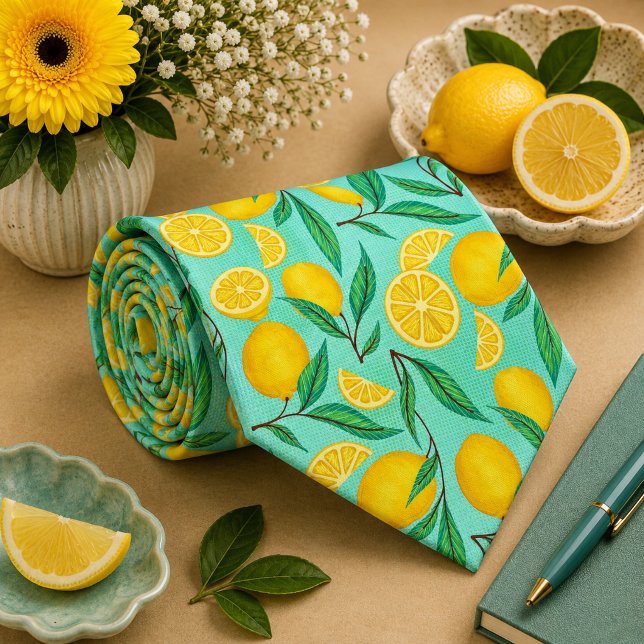 Corbata Patrón de limón cítrico (Subido por el creador)