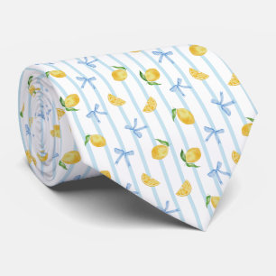 Corbata Patrón de limón cítrico Coquette