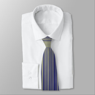Corbata Patrón de línea de gradiente amarillo y azul marin