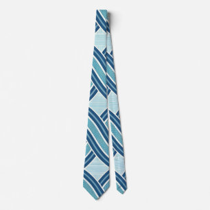 Corbata Patrón de líneas azules
