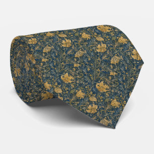 Corbata Patrón de lirio dorado de William Morris