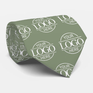Corbata Patrón de logotipo comercial de marca personalizad