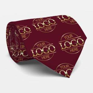 Corbata Patrón de logotipo empresarial de marca personaliz
