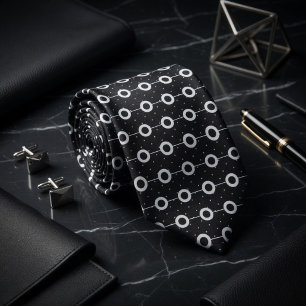 Corbata Patrón de lunares de órbita de medianoche
