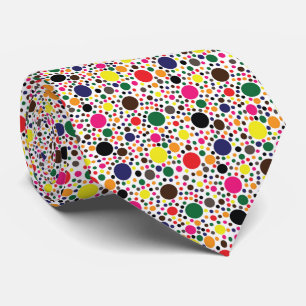 Corbata Patrón de lunares multicolor
