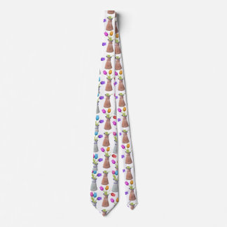 Corbata Patrón de macetas de flores
