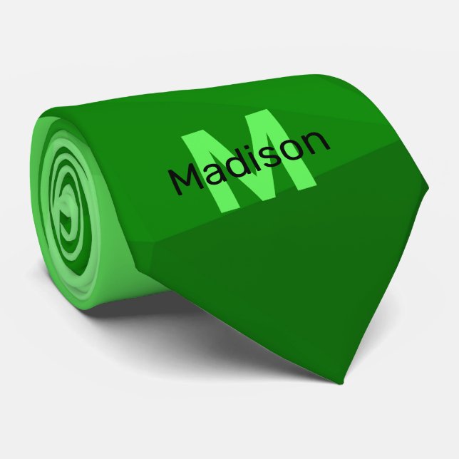 Corbata Patrón de malla de geometría de gradiente verde Li (Enrollado)