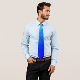 Corbata Patrón de malla geométrica del mar de verano azul 