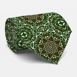 Corbata Patrón de mandala navideño ornamentado ecléctico g