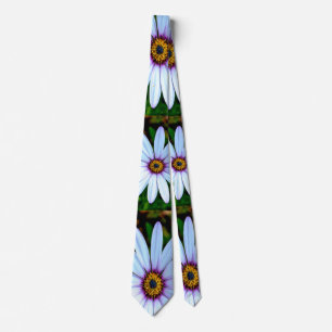 Corbata Patrón de margarita blanca