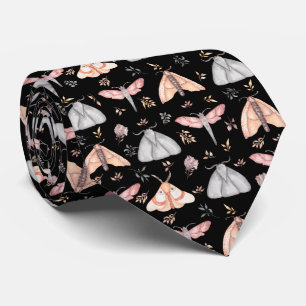 Corbata Patrón de mariposa de polilla floral