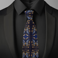 Patrón de mariposa dorada y azul