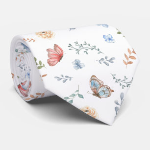 Corbata Patrón de mariposa polilla floral