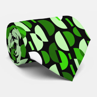 Corbata Patrón de media luna 010921 - Verde hierba