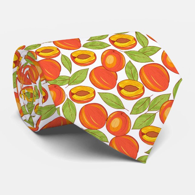 Corbata Patrón de melocotón de verano (Enrollado)