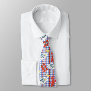 Corbata Patrón de Mercado de Mariscos Mediterráneo (3)