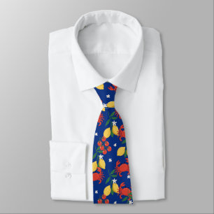 Corbata Patrón de Mercado de Mariscos Mediterráneo (4)