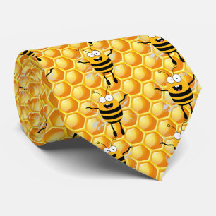 Corbata Patrón de miel de abeja personalizado
