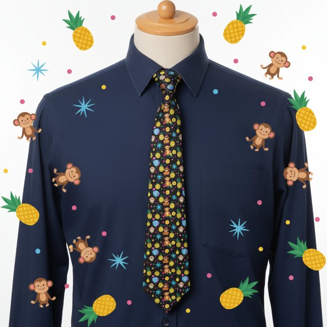 Corbata Patrón de Monos Traviesos (Subido por el creador)