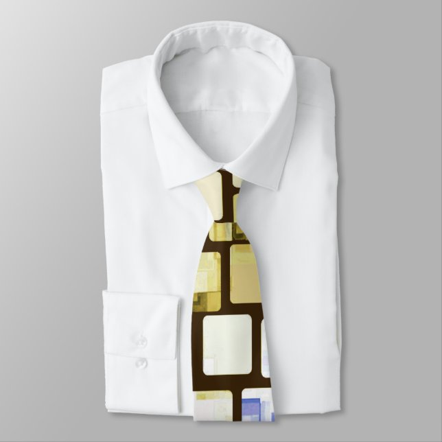 Corbata Patrón de mosaico de bloques (Atado)