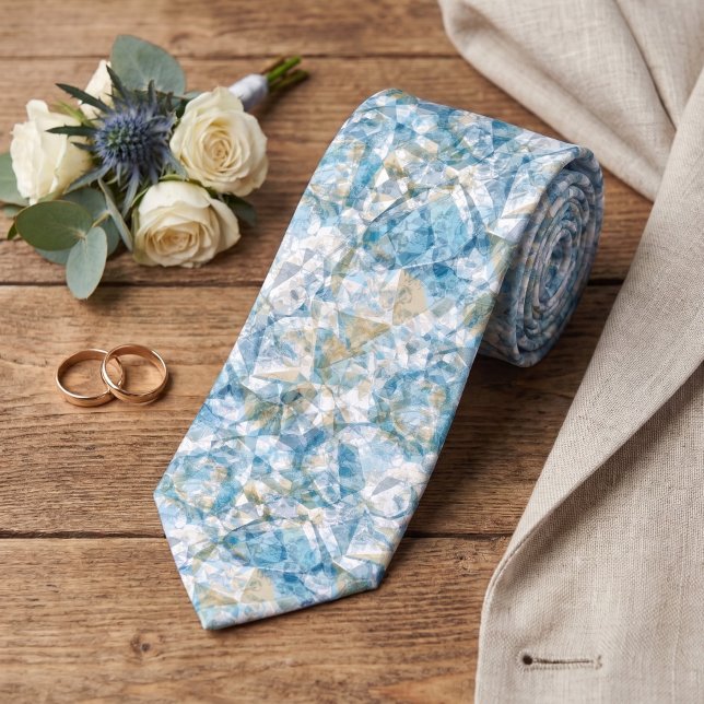 Corbata Patrón de mosaico de polígono retro genial moderno (Subido por el creador)