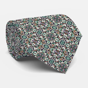 Corbata Patrón de mosaico de vidrio manchado