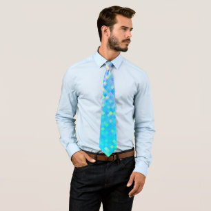 Corbata Patrón de mosaico Pixel Multicololor elegante de m