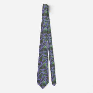 Corbata Patrón de mosaico violeta y verde