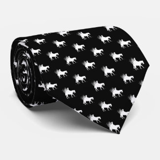 Corbata Patrón de muñequera blanca y negra de la silla occ