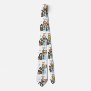 Corbata patrón de música de guitarra