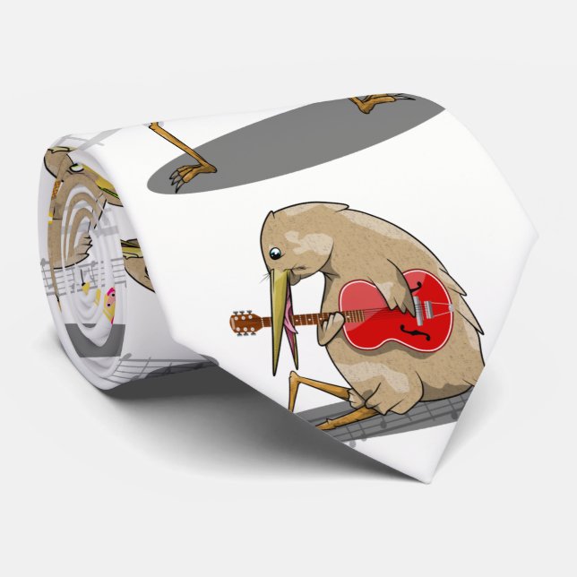 Corbata PATRÓN DE MÚSICA Kiwi NZ (Enrollado)