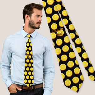 Corbata Patrón de naranja cortada