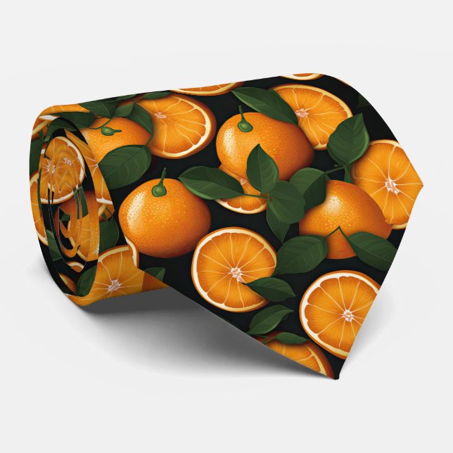 Corbata Patrón de naranja en mosaico de Guay (Enrollado)