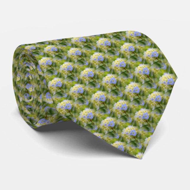 Corbata Patrón de naturaleza de las flores de la hidrangea (Enrollado)