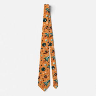 Corbata Patrón de naves espaciales vintage de cohetes -Cos