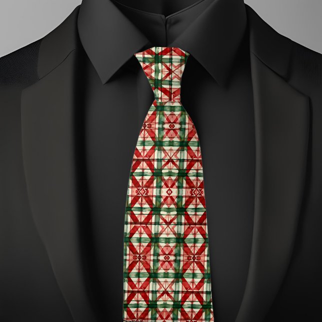 Corbata Patrón de Navidad de Granja Rústica  (Subido por el creador)