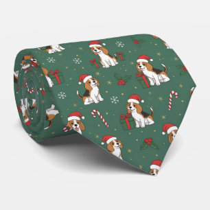 Corbata Patrón de Navidad de perro Beagle