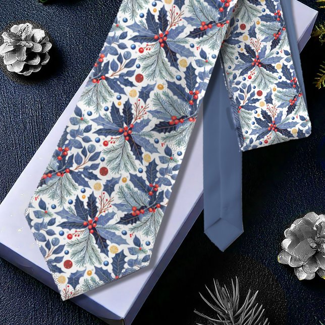 Corbata Patrón de Navidades azules #17 ID1009 (Subido por el creador)
